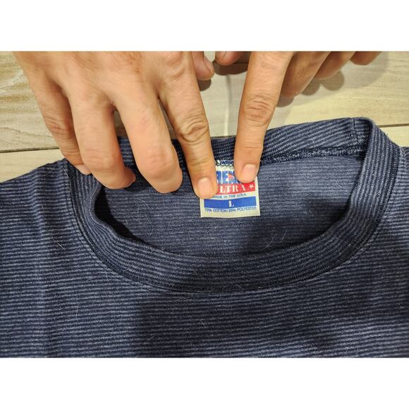 Vtg New England Patriots Shirt Size L Trench Ultra Single Stitch Made In USA NFL - Picture 2 of 5